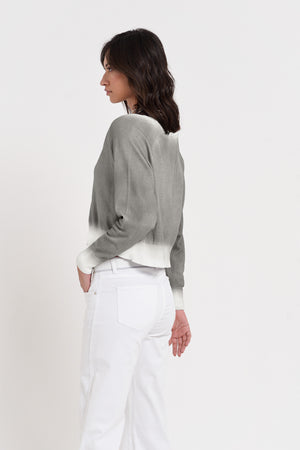 Raven Cardi in Spray Art - Dolphin