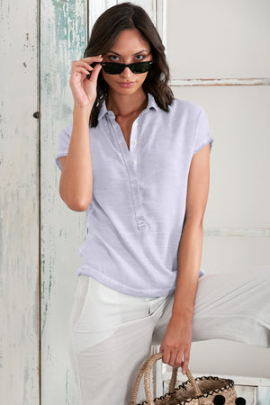 Love Letter Polo Shirt - Lilac