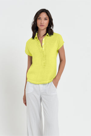 Love Letter Polo Shirt - Lime