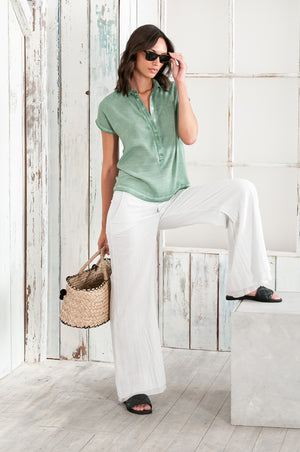 Love Letter Polo Shirt - Juniper