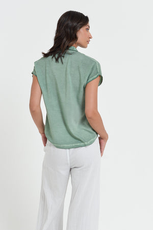 Love Letter Polo Shirt - Juniper