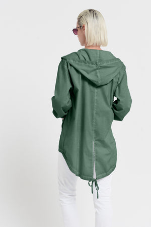 Eastern Parka - Women’s Full Zip Hooded Poplin Parka - Juniper
