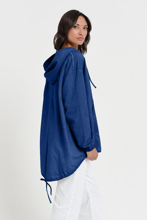 Western Parka - Women’s Full Zip Hooded Fleece Parka - Pacific
