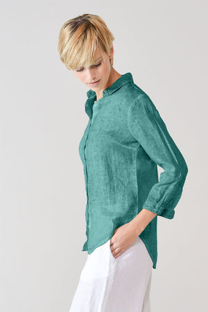 3/4 Sleeve Linen Shirt - Bahama - Shirts