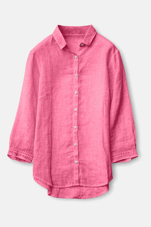 3/4 Sleeve Linen Shirt - Fragola - Shirts