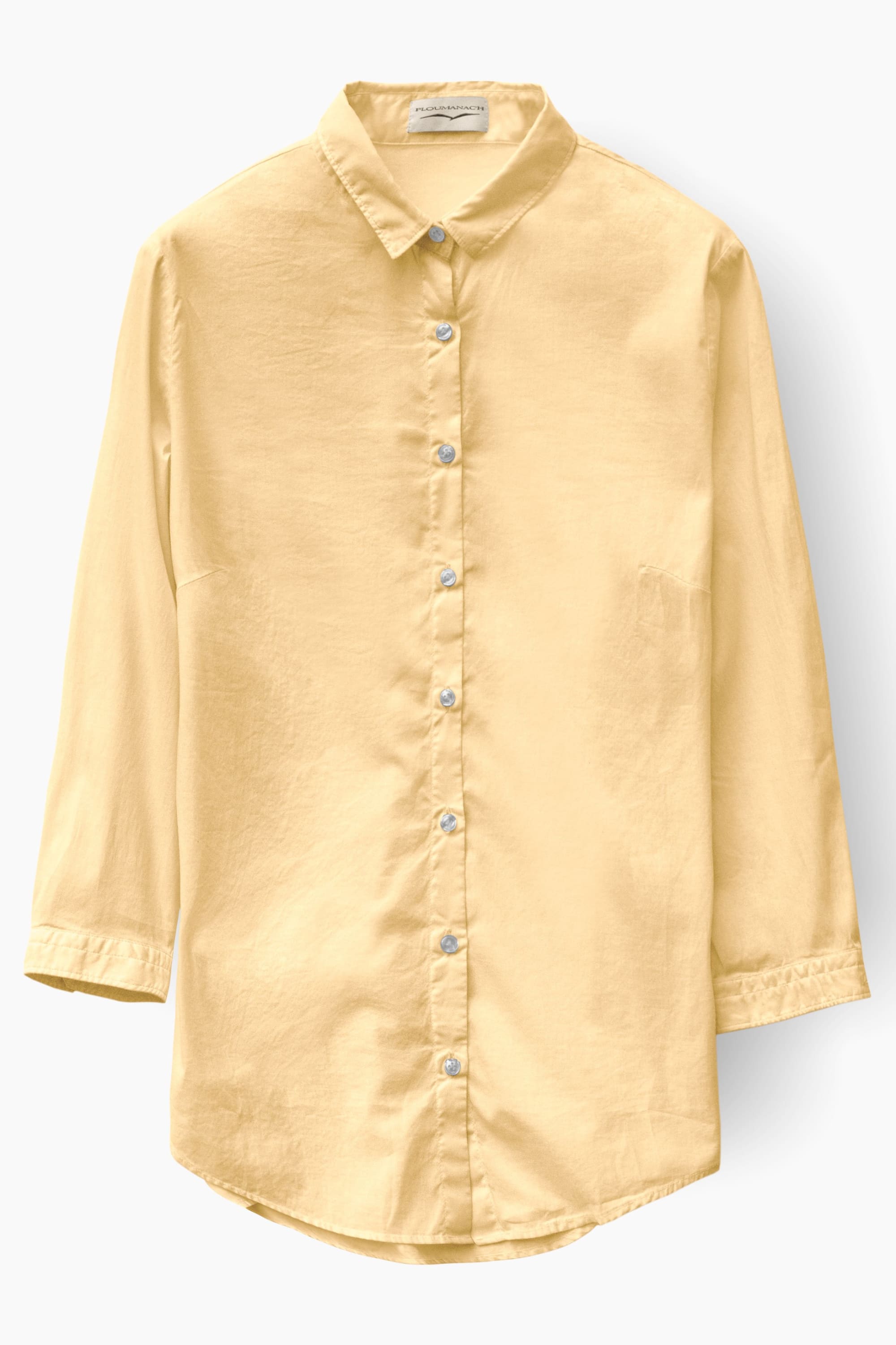 3/4 Sleeve Stretch Poplin Shirt - Melone - Shirts