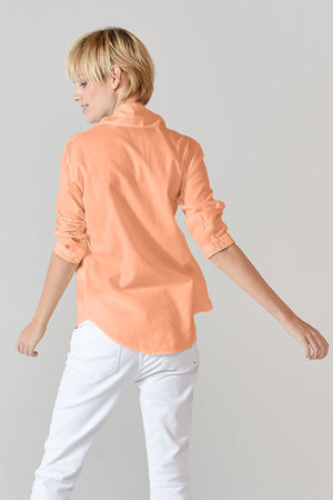 3/4 Sleeve Voile Shirt - Albicocca - Shirts
