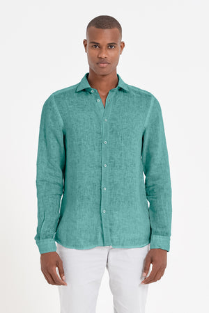 Relaxed Fit Linen Shirt - Bahama