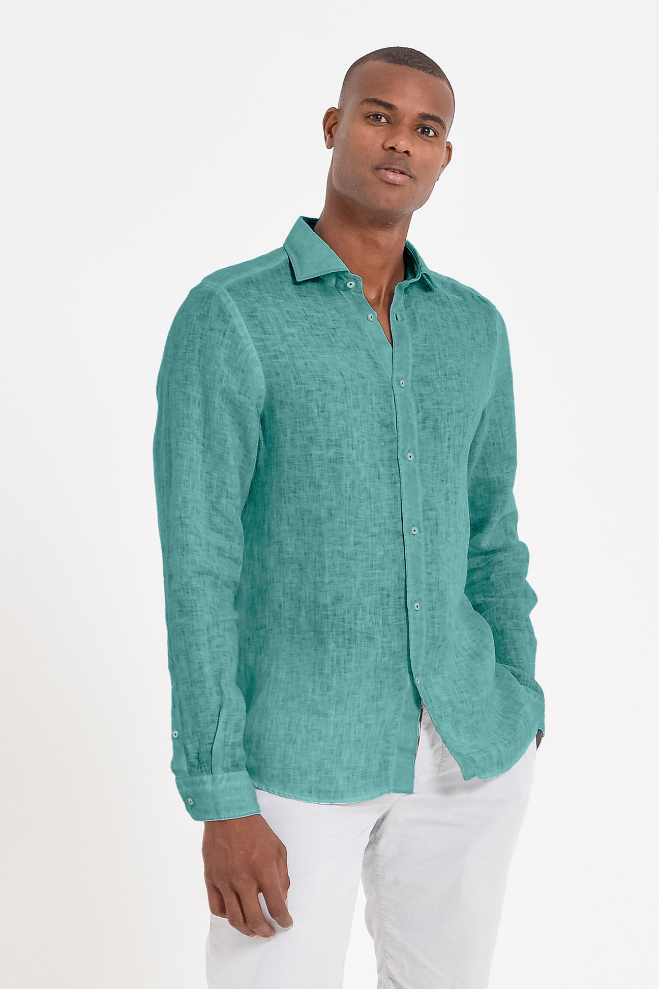 Camicia Lino Relaxed Fit - Bahama