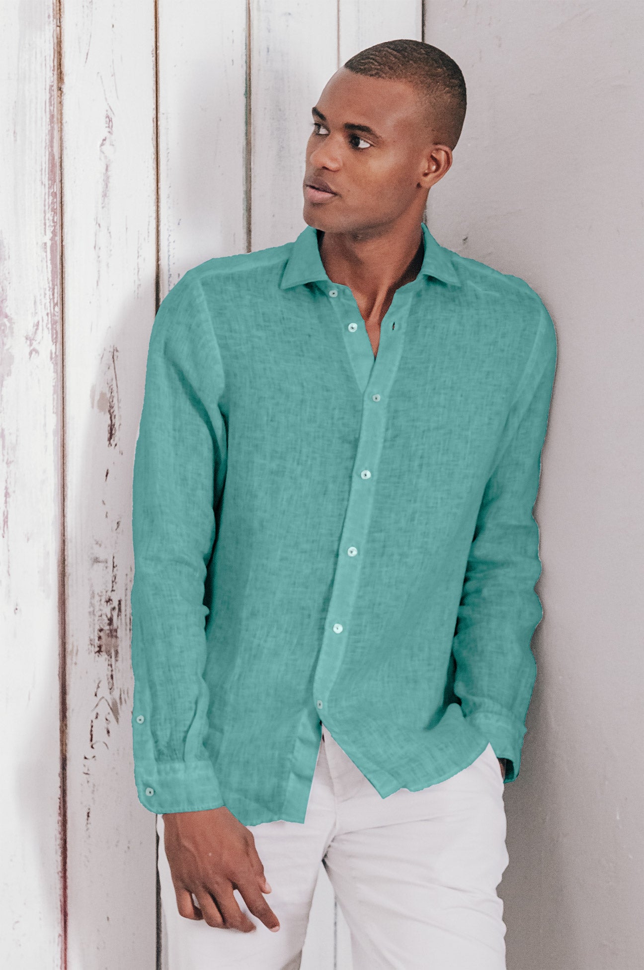 Relaxed Fit Linen Shirt - Bahama