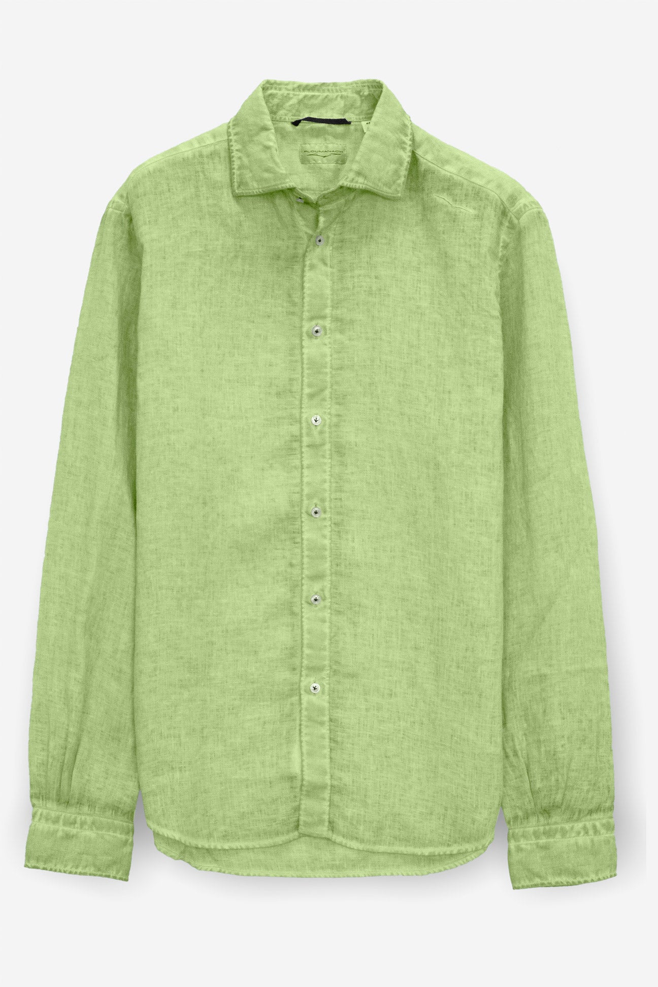 Relaxed Fit Linen Shirt - Kiwi