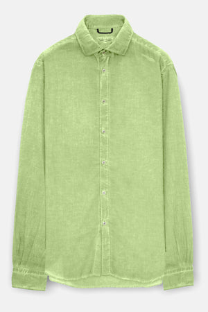 Relaxed Fit Cotton Voile Shirt - Kiwi