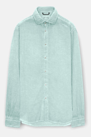 Relaxed Fit Cotton Voile Shirt - Tahiti
