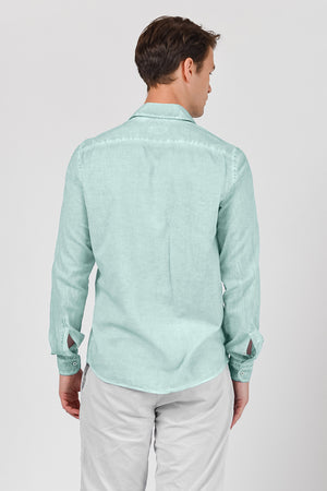 Relaxed Fit Cotton Voile Shirt - Tahiti