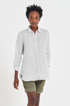 Augusta Linen Shirt - Marmo