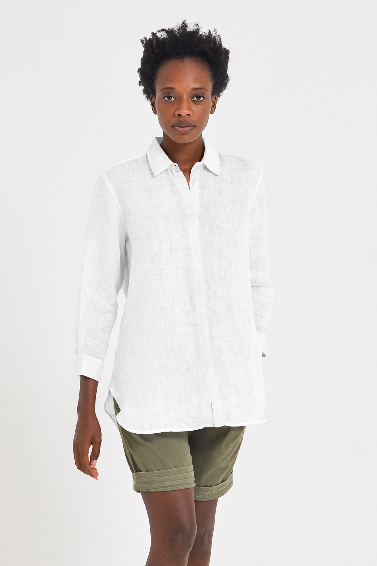 Augusta Linen Shirt - White