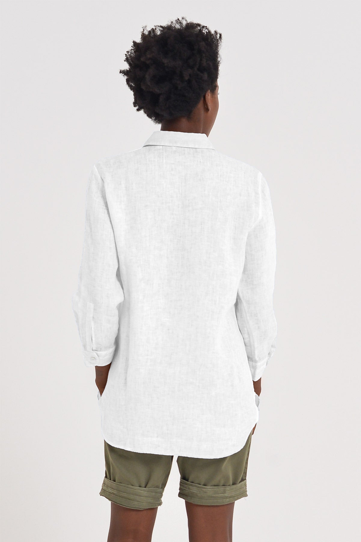Camicia Lino Augusta - White