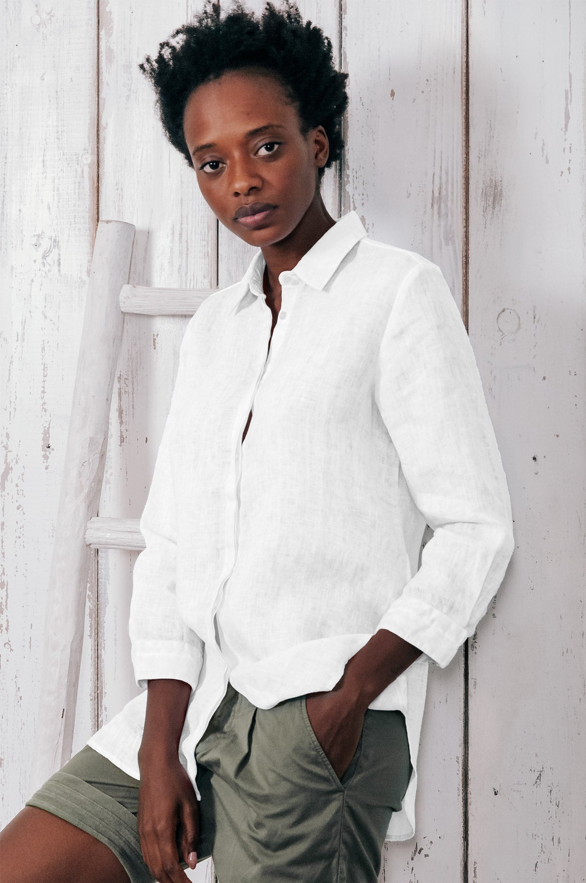 Augusta Linen Shirt - White