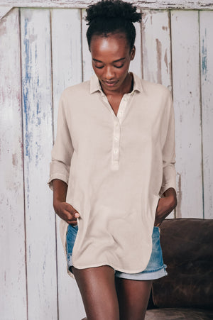 Kimono Polo Shirt - Canapa
