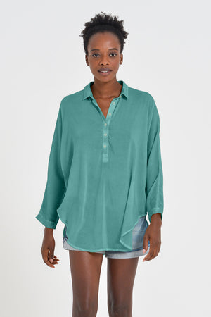 Kimono Polo Shirt - Bahama