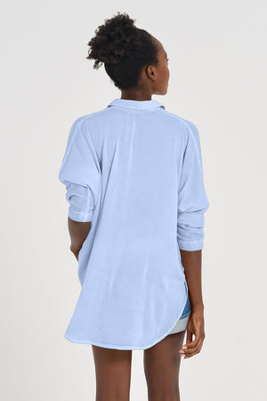Kimono Polo Shirt - Cielo