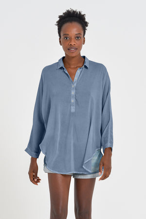 Kimono Polo Shirt - Jeans