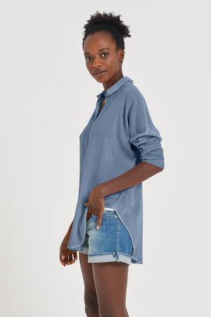 Kimono Polo Shirt - Jeans