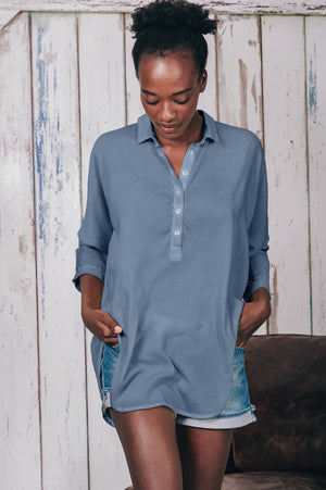 Kimono Polo Shirt - Jeans