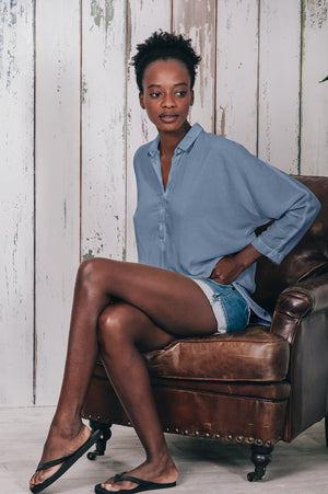 Kimono Polo Shirt - Jeans