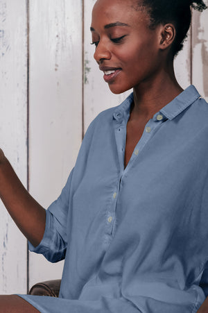 Kimono Polo Shirt - Jeans