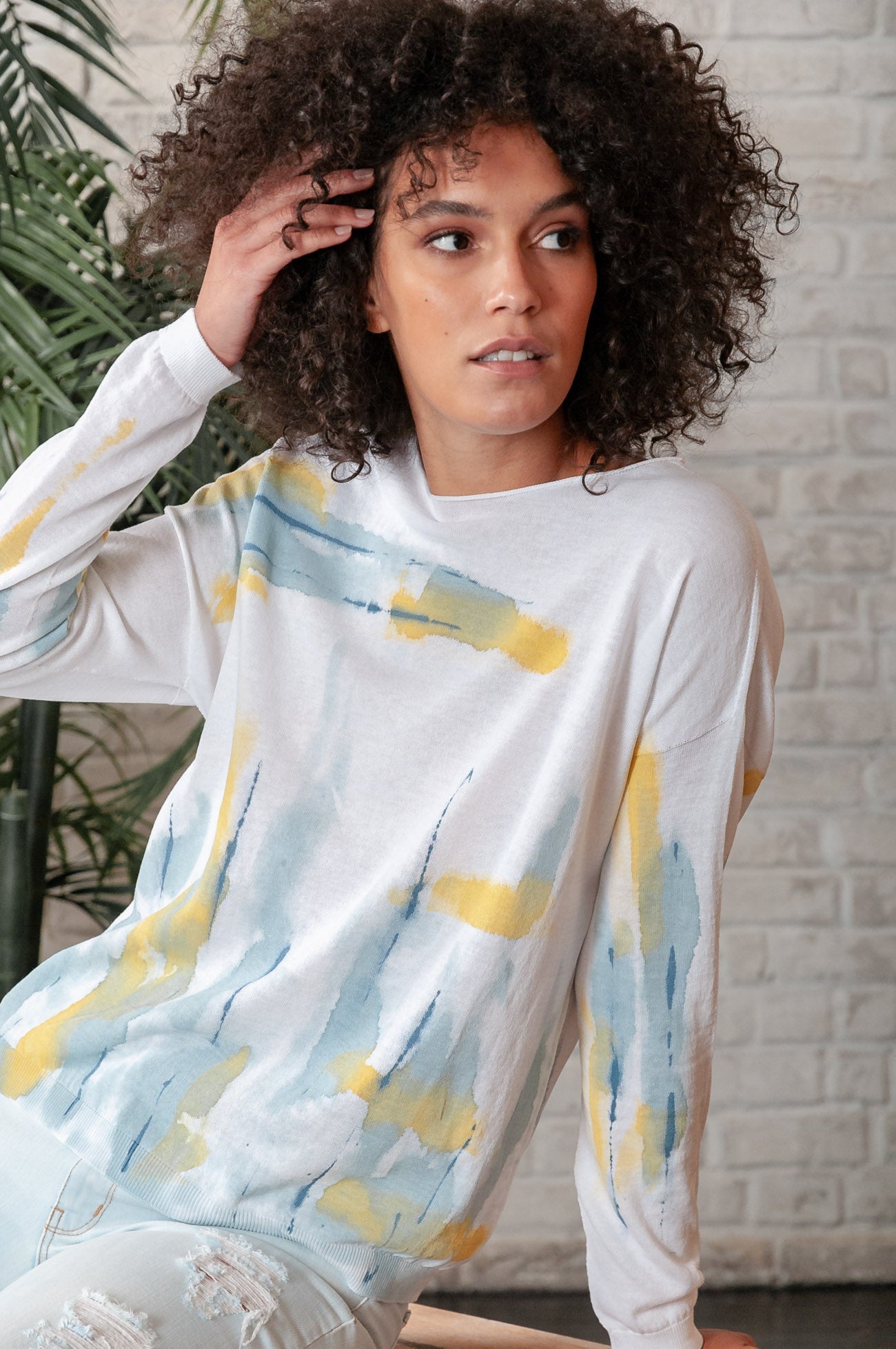 Abstract Art Comfy Knit in Fiji - Ploumanac'h