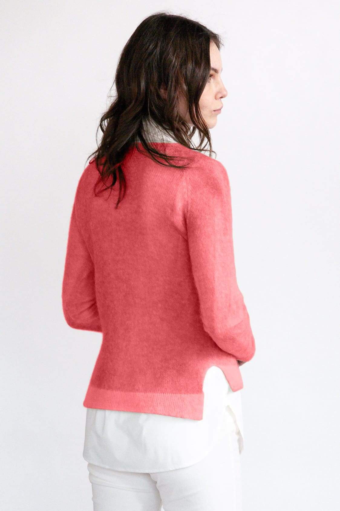 Alpaca Crew Neck Cherry - Sweaters