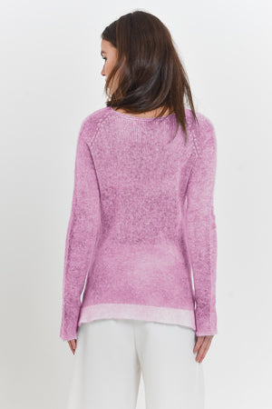 Alpaca Crew Neck Sweater in Jam - Sweaters