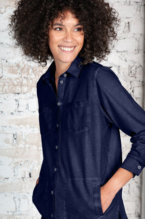 Aperi Jacket in Navy - Jackets