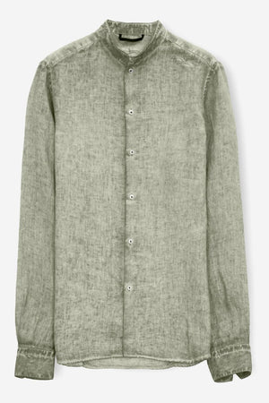 Banded Collar Linen Shirt - Willy’s - Shirts