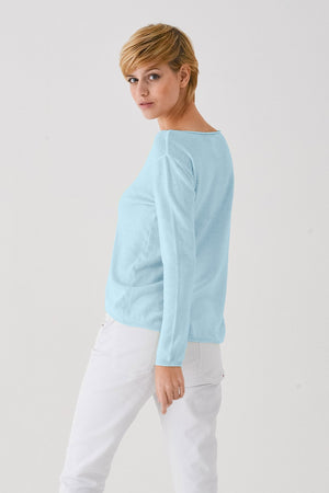 Boat Neck Cotton Sweater - Bora - Sweaters