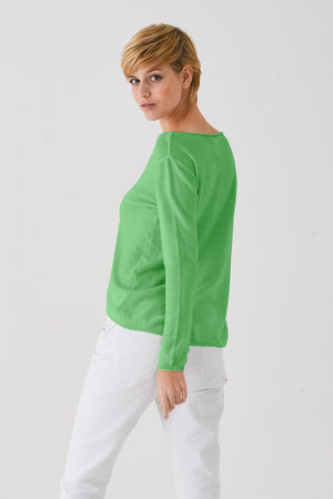 Boat Neck Cotton Sweater - Martinica - Sweaters