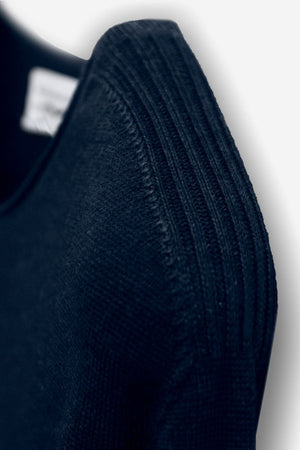 Bower - Abyss Ribbed Shoulder Crew - Sweaters