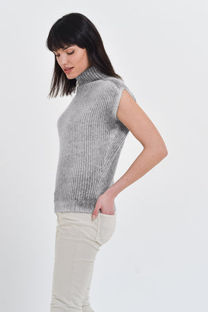 Cahir Granite - Alpaca Sleeveless Pull - Sweaters
