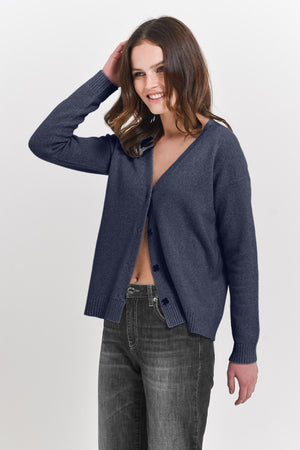 Cluer Marine - Mouliné Cardigan - Sweaters