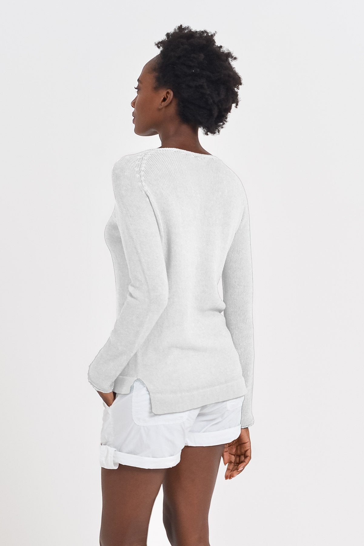 Cotton Cloud Pullover - Bianco - Sweaters