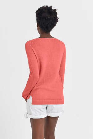 Cotton Cloud Pullover - Hibiscus - Sweaters