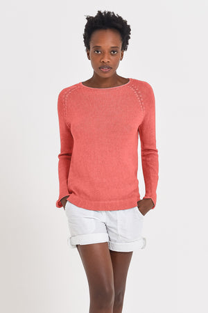 Cotton Cloud Pullover - Hibiscus - Sweaters
