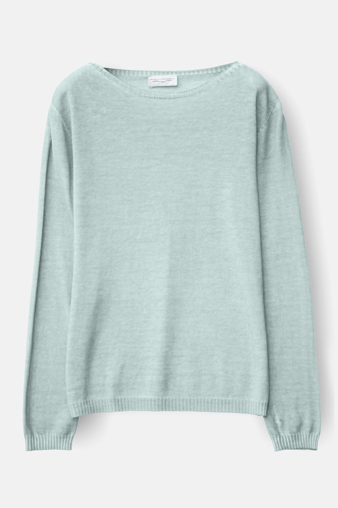 Light Blue Crew Neck Cotton Jumper