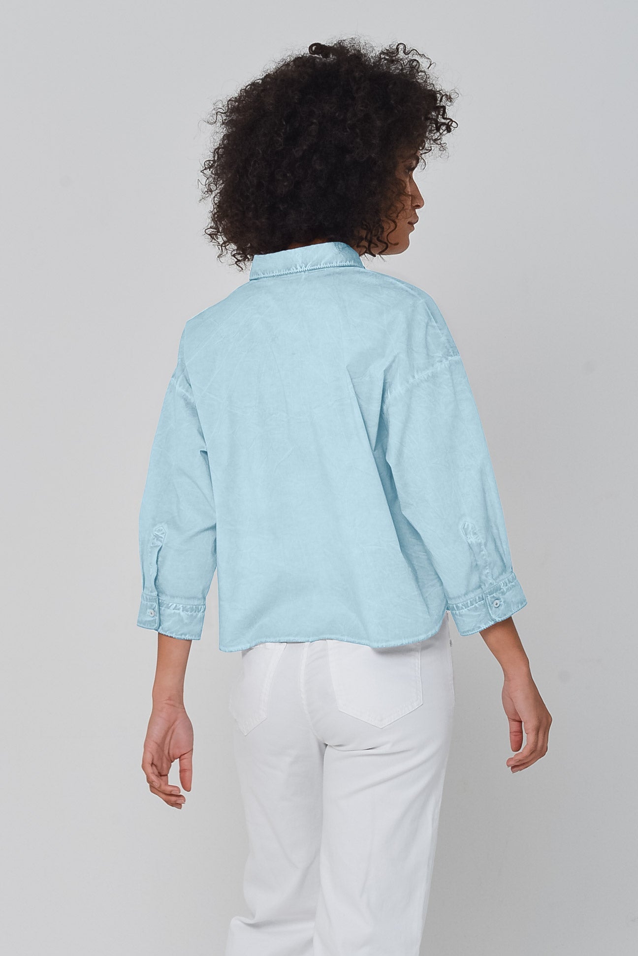 Crop Poplin Shirt Bora - Shirts