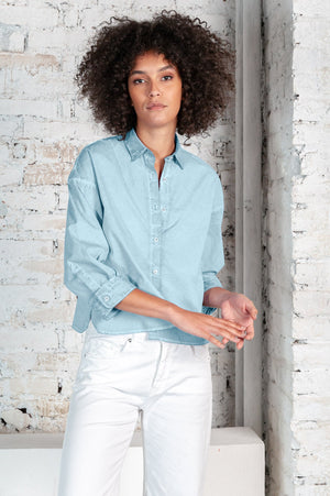 Crop Poplin Shirt Bora - Shirts