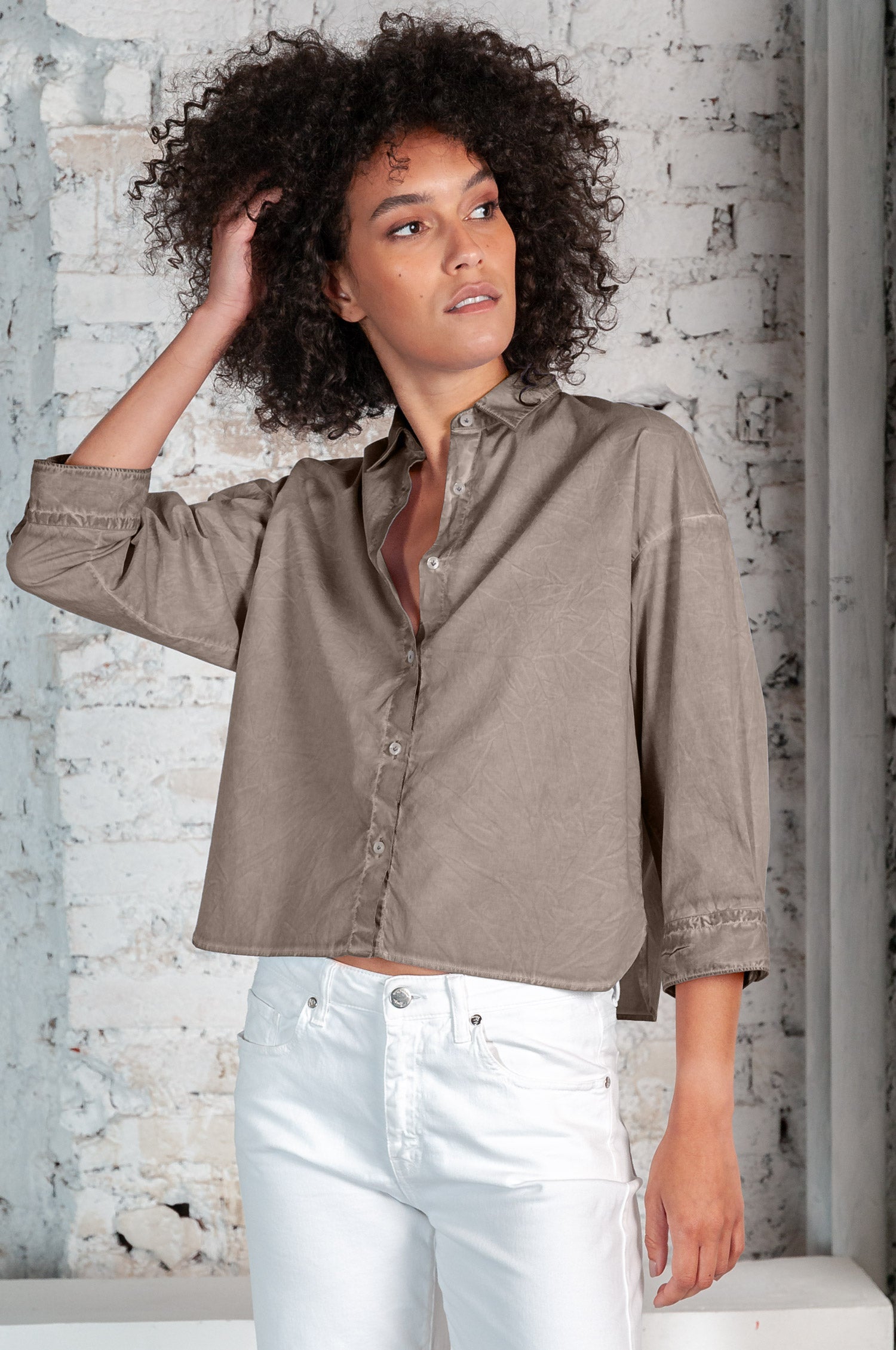 Crop Poplin Shirt Reef - Shirts