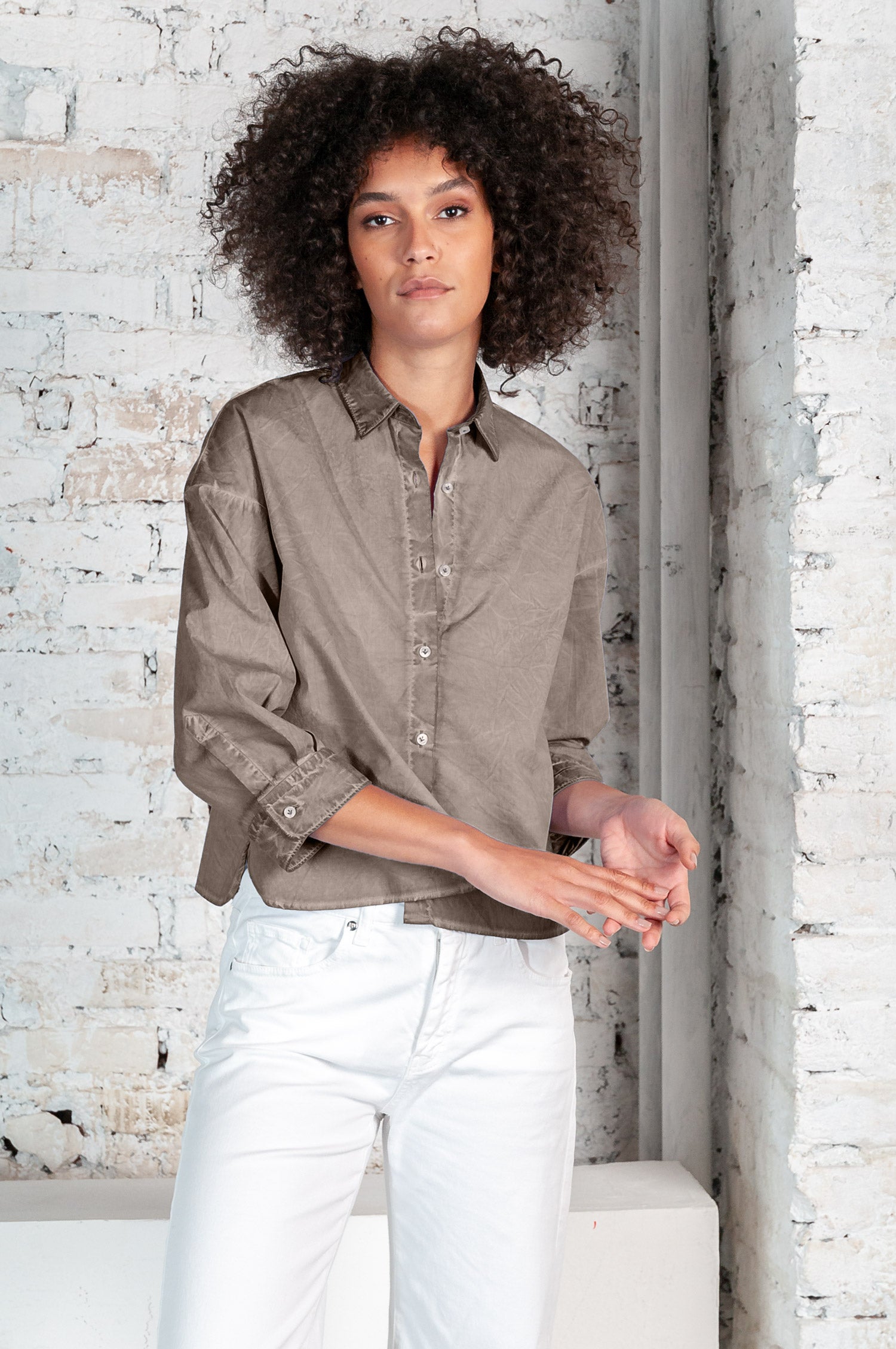 Crop Poplin Shirt Reef - Shirts