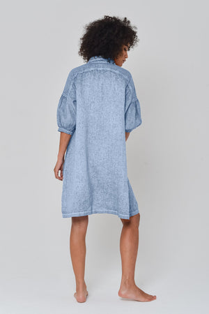 Day Off Linen Shirtdress in Fiji