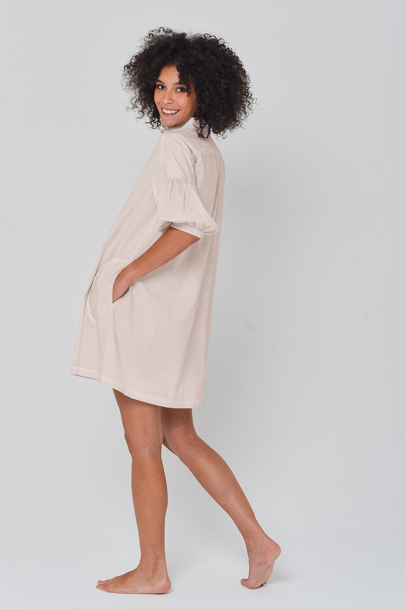 Day Off Poplin Shirtdress in Canapa